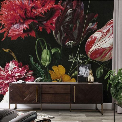 Aranykor virágai-festett virágok, színes virágos tapéta