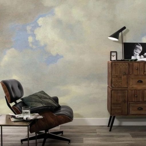 Aranykori felhők-Kék-fehér felhős tapéta