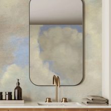 Aranykori felhők-Kék-fehér felhős tapéta