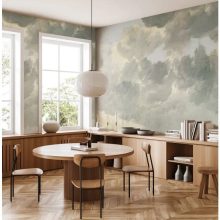 Aranykori felhők-Szürke-fehér felhőket ábrázoló tapéta