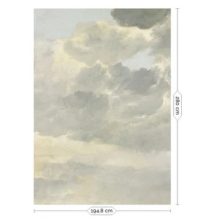 Aranykori felhők-Szürke-fehér felhőket ábrázoló tapéta