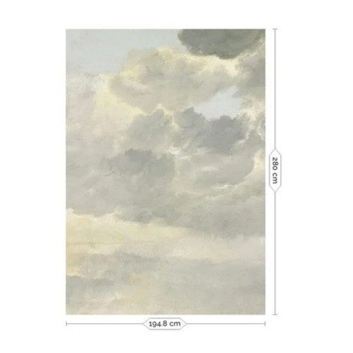Aranykori felhők-Szürke-fehér felhőket ábrázoló tapéta