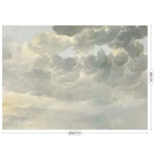 Aranykori felhők-Szürke-fehér felhőket ábrázoló tapéta