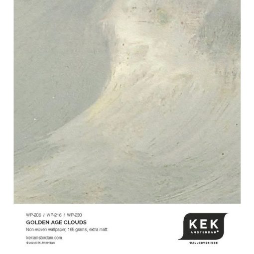 Aranykori felhők-Szürke-fehér felhőket ábrázoló tapéta