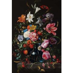 Aranykor virágai-Festett virágok, színes virágos tapéta