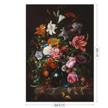 Aranykor virágai-Festett virágok, színes virágos tapéta