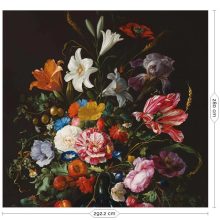 Aranykor virágai-Festett virágok, színes virágos tapéta