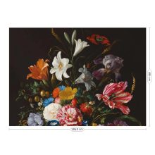 Aranykor virágai-Festett virágok, színes virágos tapéta