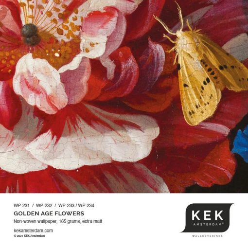 Aranykor virágai-Festett virágok, színes virágos tapéta