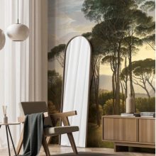 Aranykori tájak-Erdős tájat ábrázoló tapéta