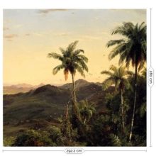 Aranykori tájak-Trópusi tájat ábrázoló tapéta