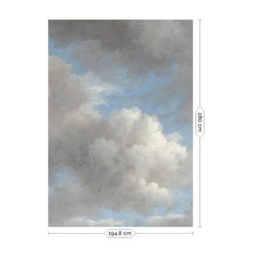 Aranykori felhők- Kék-szürke felhős tapéta