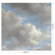 Aranykori felhők- Kék-szürke felhős tapéta