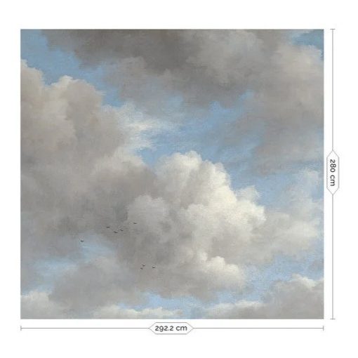 Aranykori felhők- Kék-szürke felhős tapéta
