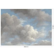 Aranykori felhők- Kék-szürke felhős tapéta