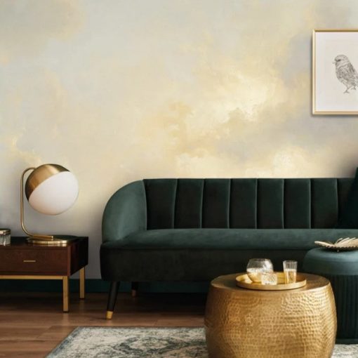 Aranykori felhők- Színes, felhős tapéta