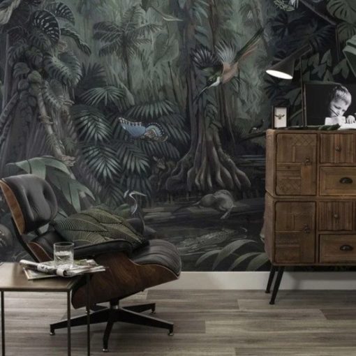 Trópusi tájak- Dzsungel mintás tapéta