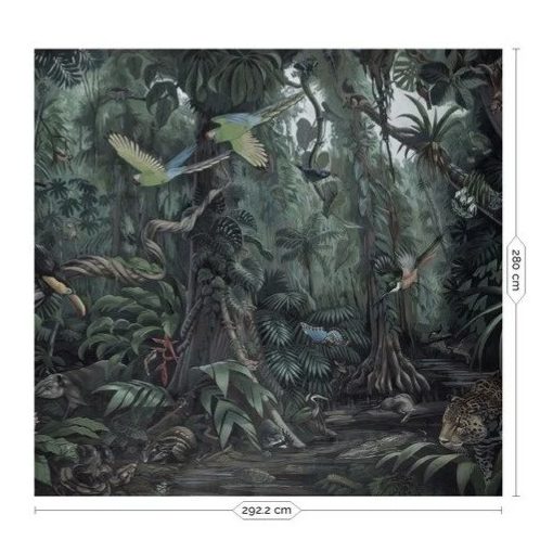 Trópusi tájak- Dzsungel mintás tapéta