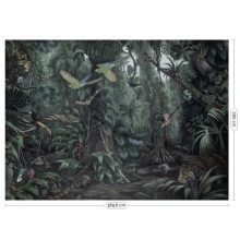 Trópusi tájak- Dzsungel mintás tapéta