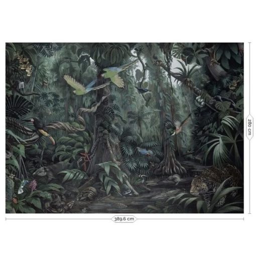 Trópusi tájak- Dzsungel mintás tapéta