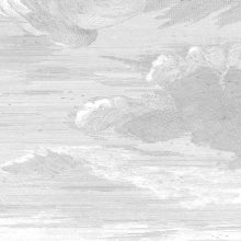 Vésett felhők- Fekete fehér felhős tapéta