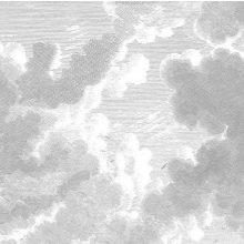 Vésett felhők- Fekete fehér bárányfelhőket ábrázoló tapéta