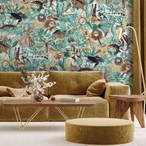  Víz alatti dzsungel- Lenyűgöző színes, halas trópusi tapéta