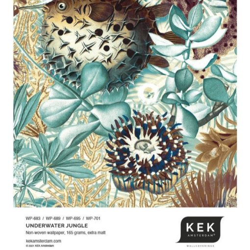  Víz alatti dzsungel- Lenyűgöző színes, halas trópusi tapéta