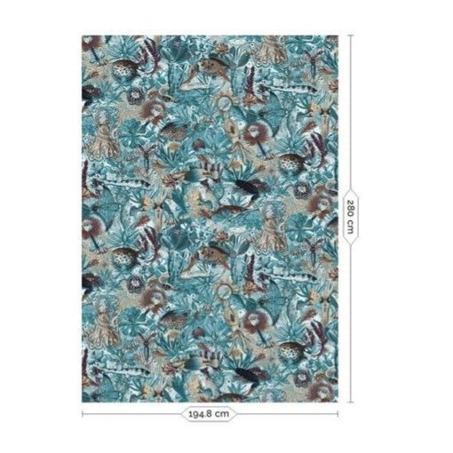  Víz alatti dzsungel-Lenyűgöző színes, halas trópusi tapéta