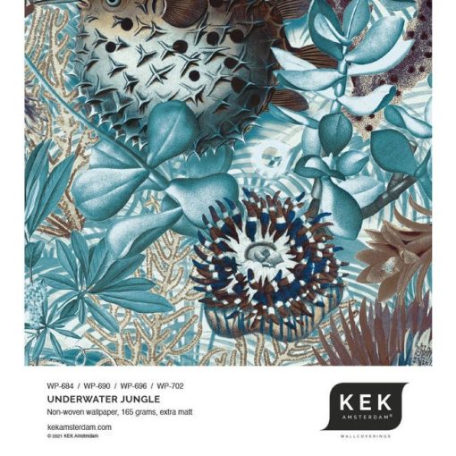  Víz alatti dzsungel-Lenyűgöző színes, halas trópusi tapéta