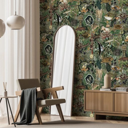  Víz alatti dzsungel- Lenyűgöző színes, halas trópusi tapéta