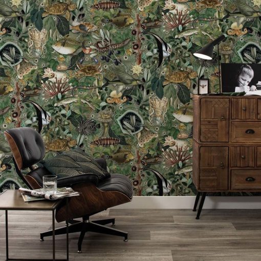  Víz alatti dzsungel- Lenyűgöző színes, halas trópusi tapéta