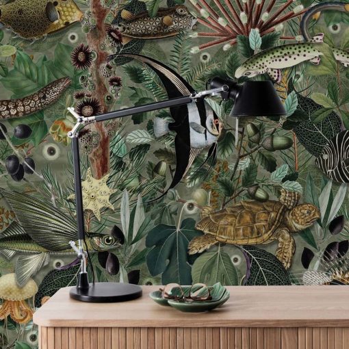  Víz alatti dzsungel- Lenyűgöző színes, halas trópusi tapéta