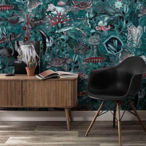  Víz alatti dzsungel  - Lenyűgöző színes, halas trópusi tapéta