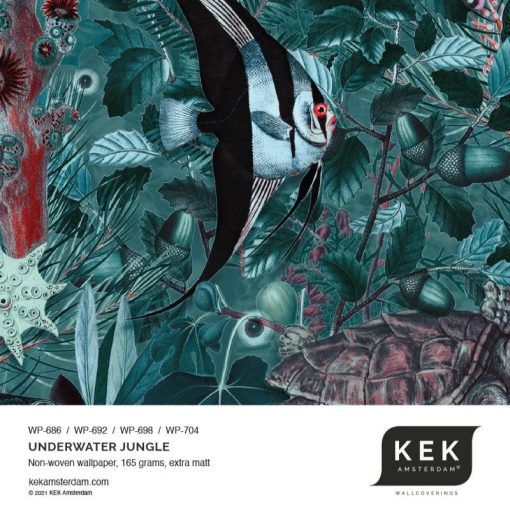  Víz alatti dzsungel  - Lenyűgöző színes, halas trópusi tapéta