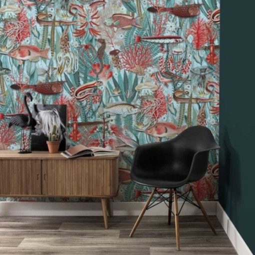  Víz alatti dzsungel- Lenyűgöző színes, halas trópusi tapéta