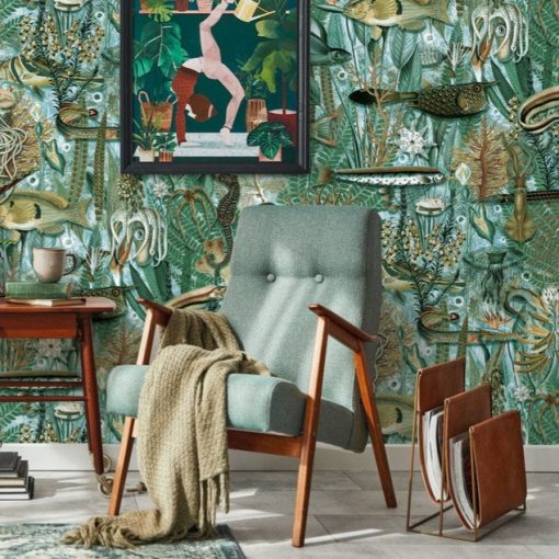  Víz alatti dzsungel- Lenyűgöző színes, halas trópusi tapéta