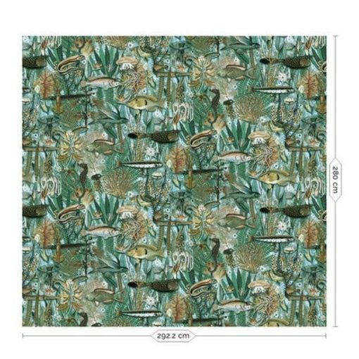  Víz alatti dzsungel- Lenyűgöző színes, halas trópusi tapéta