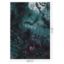 Trópusi tájak-Dzsungel mintás, állatos tapéta