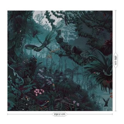 Trópusi tájak-Dzsungel mintás, állatos tapéta