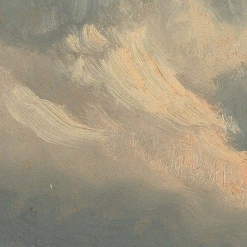 Aranykori felhők- Romantikus felhőket ábrázoló tapéta