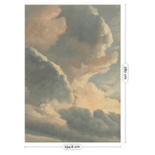 Aranykori felhők- Romantikus felhőket ábrázoló tapéta