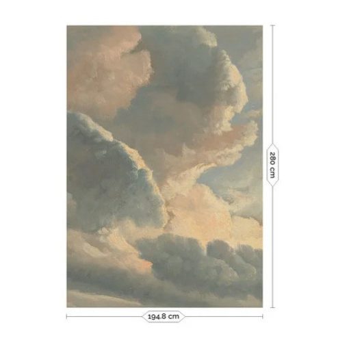 Aranykori felhők- Romantikus felhőket ábrázoló tapéta