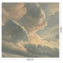 Aranykori felhők- Romantikus felhőket ábrázoló tapéta