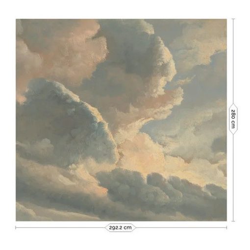 Aranykori felhők- Romantikus felhőket ábrázoló tapéta