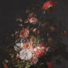 Aranykor virágai- Festett virágok, színes virágos tapéta