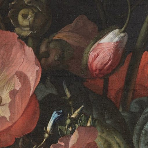 Aranykor virágai- Festett virágok, színes virágos tapéta