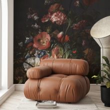 Aranykor virágai- Festett virágok, színes virágos tapéta