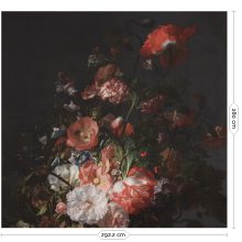 Aranykor virágai- Festett virágok, színes virágos tapéta