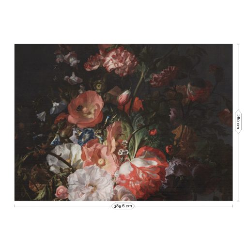 Aranykor virágai- Festett virágok, színes virágos tapéta